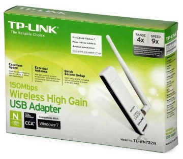 Беспроводной адаптер TP-LINK TL-WN722N 150 Мбит/с