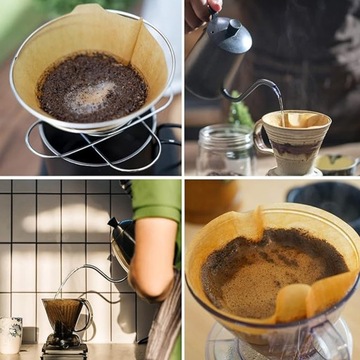 МНОГОФУНКЦИОНАЛЬНЫЕ БУМАЖНЫЕ ФИЛЬТРЫ ДЛЯ КОФЕ, ОДНОРАЗОВЫЕ, КАПЕЛЬНИЦЫ