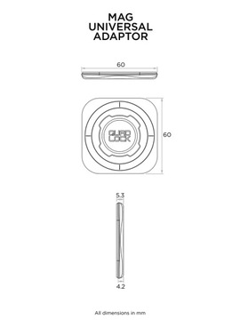 Универсальный адаптер Quad Lock MAG.