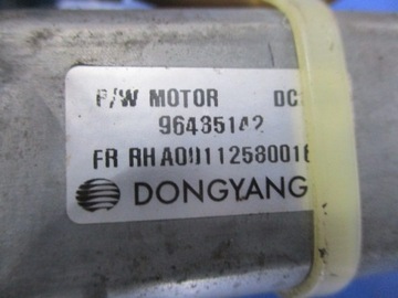 CHEVROLET MATIZ ZVEDÁK OKNO PŘEDNÍ PRAWY+SILNIK