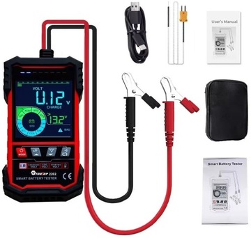 TOLTOP Тестер автомобильного аккумулятора 12В 24В ET2202