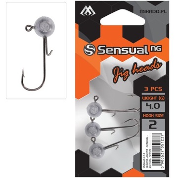 MIKADO SENSUAL GŁÓWKA JIGOWA 4/0 - 12 GR - 3 SZT