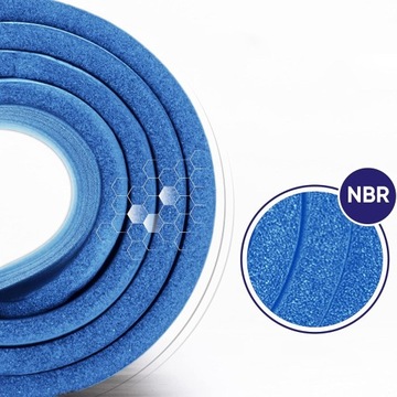 ГИМНАСТИЧЕСКИЙ КОВРИК ДЛЯ ЙОГИ ПИЛАТЕСА ФИТНЕС-ОПОРА ТОЛСТЫЙ NBR БОЛЬШОЙ