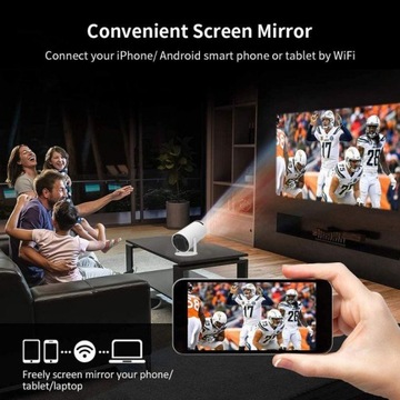 HY300 HD True 720P WIFI Przenośny projektor MINI 4
