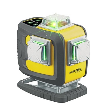 LASER KRZYŻOWY ZIELONY 4X360 NIVEL SYSTEM CL4D-G + STATYW I CZUJNIK