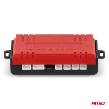 *ПАРКОВОЧНЫЙ Ассистент* Комплект датчиков заднего хода с зуммером, 4 серебристых датчика AMIO