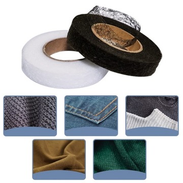 2x ЛЕНТА ДЛЯ СКАТЫВАНИЯ ОДЕЖДЫ ДЛЯ УКОРОЧЕНИЯ И РЕМОНТА БРЮК 2см 65м + 65м