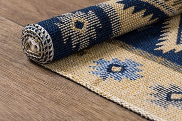 DYWAN KILIM ROMBY NIEBIESKI 120x180