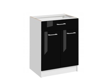 ecoModel Szafka z szufladą DS 6/1 Czarny Połysk