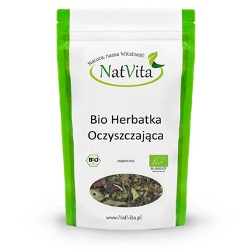 Herbatka BIO Ekologiczna Czystek Miodokrzew Trawa Cytrynowa 85g NatVita