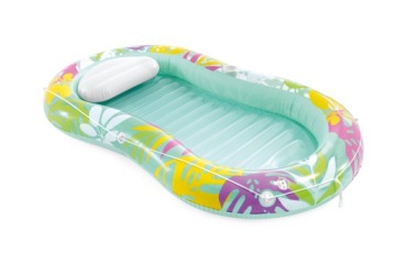 Шезлонг матрац з подушкою для плавання 206x122 см INTEX