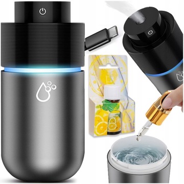 NAWILŻACZ POWIETRZA SAMOCHODOWY USB 200ml LED