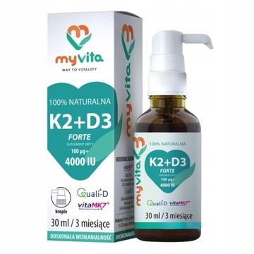 Witamina K2 +D3 MAX MyVita krople 30ml