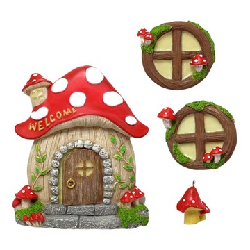 Wróżkowe akcesoria ogrodowe, miniaturowe drzwi
