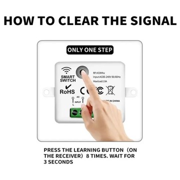 Релейный радиоконтроллер RF433MHz plus Switch