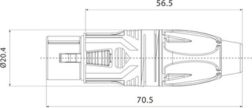 Кабель 10 м с разъемом XLR 3-контактный DMXX200L10