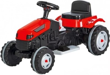 Duży traktor pojazd na akumulator czerwony 6v