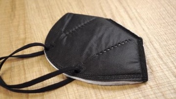 10x MASKA KN95 MASECZKA OCHRONNA NA TWARZ CZARNA