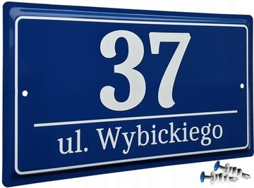 TABLICZKA ADRESOWA SZYLD NUMER DOMU - METALOWA