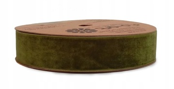 WSTĄŻKA ZIELONA WELWETOWA AKSAMITNA