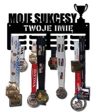 Wieszak na medale MOJE SUKCESY z imieniem 56.3