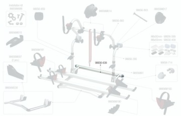 МОНТАЖНАЯ РЕЙКА ДЛЯ ВЕЛОСИПЕДА FIAMMA PRO C