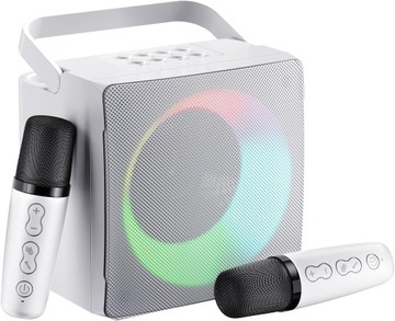 GŁOŚNIK DO KARAOKE DLA DZIECI BLUETOOTH 2xMIKROFON