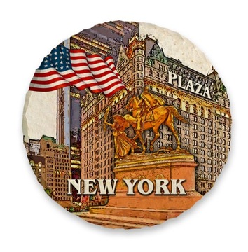 NOWY JORK NEW YORK USA PLAZA magnes kamień 337B M