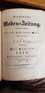Моден-цайтунг X-XII 1828 /16 цветных литографий
