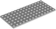 LEGO Płytka - plate 6x14 (3456) jasno szara połysk