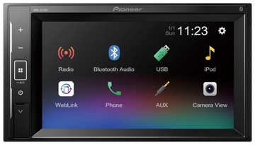 Pioneer DMH-A240BT Radio 2DIN WebLink Android Bluetooth USB Dotykowy ekran