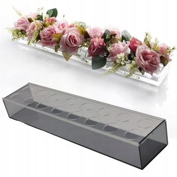 Акриловая Ваза Прямоугольник Прозрачный акрил