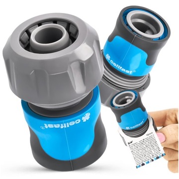 Быстроразъемный соединитель для садового шланга Cellfast | Соединитель для шланга 3/4 дюйма