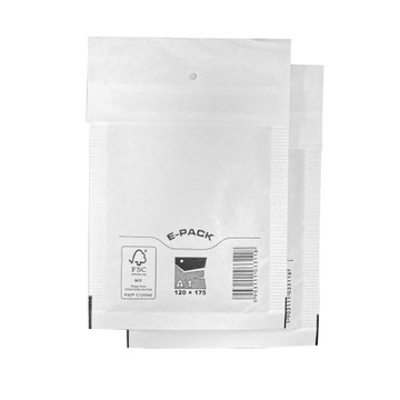Koperty bąbelkowe A11 175x120 E-Pack BIAŁE małe MOCNE x50