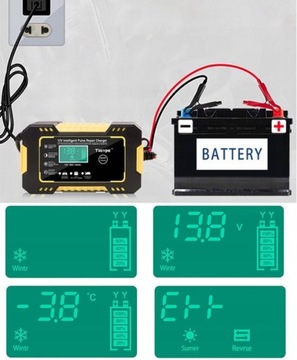 АВТОМАТИЧЕСКИЙ АККУМУЛЯТОРНЫЙ ВЫПРЯМИТЕЛЬ LCD 12В / 6А KRAFT&DELE PROFESIONAL