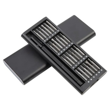 Styl szaro-prasowy Zestaw wkrętaków z magnesem mini etui