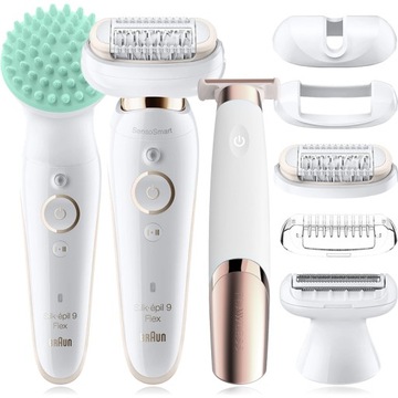 ДЕПИЛЯТОР BRAUN SILK-EPIL 9 FLEX 3D SENSOSMART + SPA + SHARER – МУЛЬТИПАК