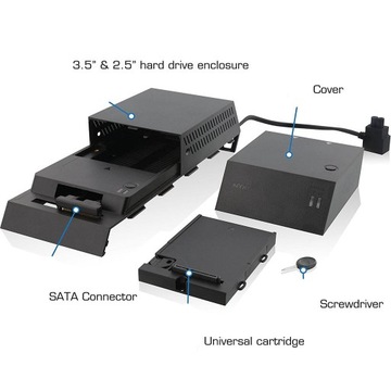 Obudowa na 3,5-calowy dysk twardy Data Bank na 4 czarne dyski do gier