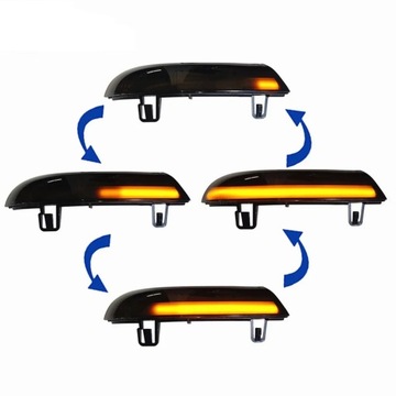 Светодиодные поворотники GOLF 5 V Passat Sharan Superb, динамичные, дымчатые