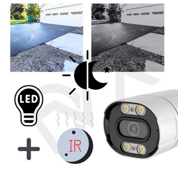 ВНЕШНЯЯ ВОДОНЕПРОНИЦАЕМАЯ IP66 ТРУБОЧНАЯ КАМЕРА IP PoE 8MPX HQ ZOOM PL