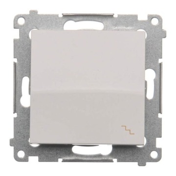 SIMON 54 ŁĄCZNIK WŁĄCZNIK SCHODOWY POJEDYNCZY DW6.01/43 SREBRNY