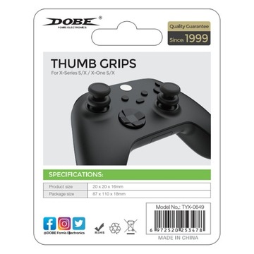 АНАЛОГОВЫЕ НАКЛАДКИ DOBE ДЛЯ XBOX X/S/ONE PAD