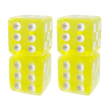 ZESTAW 2 KOSTEK K6 RPG ZŁOTE KŁOSY KOŚĆ 1,6 CM