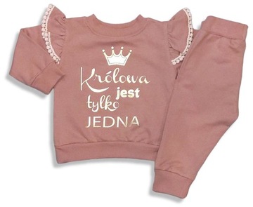 Dres dziewczęcy z napisem Królowa r.104 cm