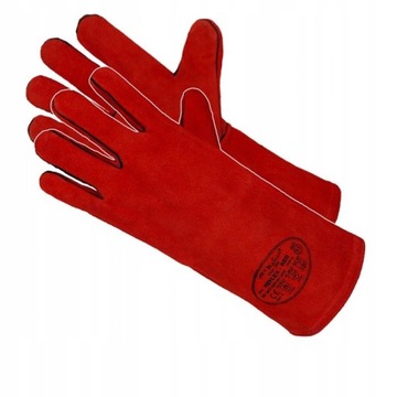 ПЕРЧАТКИ КОЖАНЫЕ СВАРОЧНЫЕ ПЕРЧАТКИ С ДЛИННОЙ МАНЖЕТОЙ REFLEX-RED размер 11