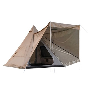 Outdoor Pyramid-Shaped Camping Tent Fully