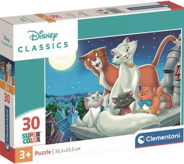 Clementoni puzzle aryskotraci Disney 30 elementów
