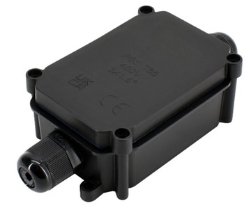 HERMETYCZNA PUSZKA ŁĄCZENIOWA Z DŁAWNICAMI x2 IP66 przelotowa do ziemi