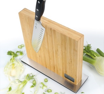 Блок ZassenHaus, магнитная подставка для ножей, орех