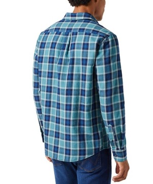 Koszula Wrangler LS 1PKT SHIRT 112350492 Hydro Indigo XXL